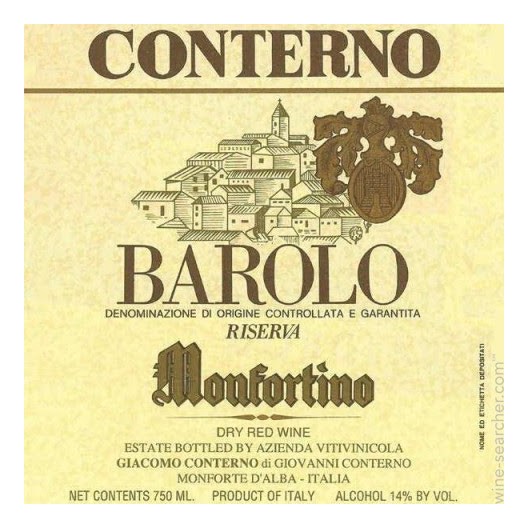 Giacomo Conterno, Barolo, Monfortino Riserva