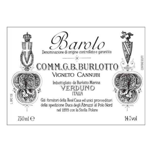 Comm. G.B. Burlotto, Barolo, Cannubi