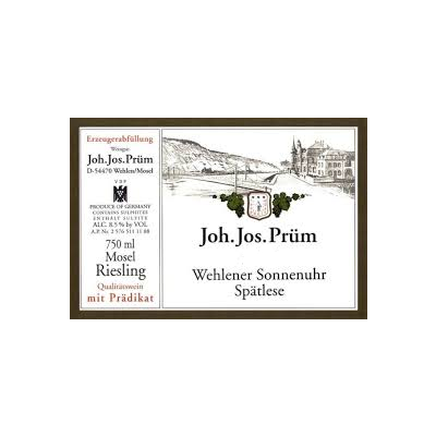 Joh Jos Prum, Wehlener Sonnenuhr Riesling Spatlese, Mosel