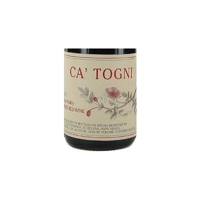 Philip Togni, Ca' Togni Sweet Red Wine, Napa Valley