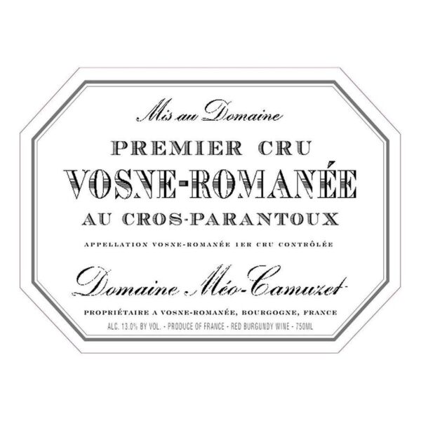 Domaine Meo Camuzet, Vosne-Romanee Premier Cru, Cros Parantoux