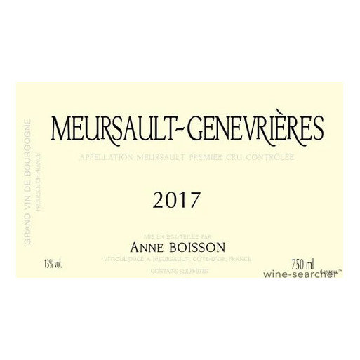 Anne Boisson, Meursault, les Genevrieres