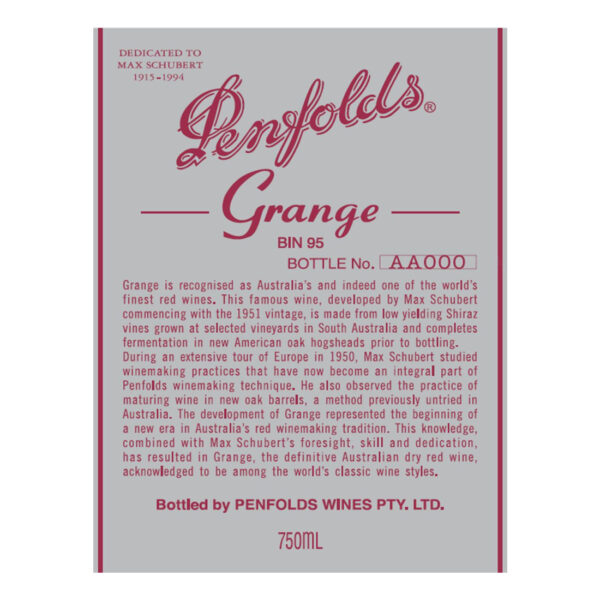 Penfolds, Grange Bin 95