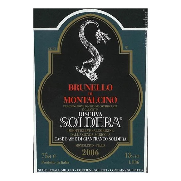 Soldera Case Basse, Brunello di Montalcino, Riserva