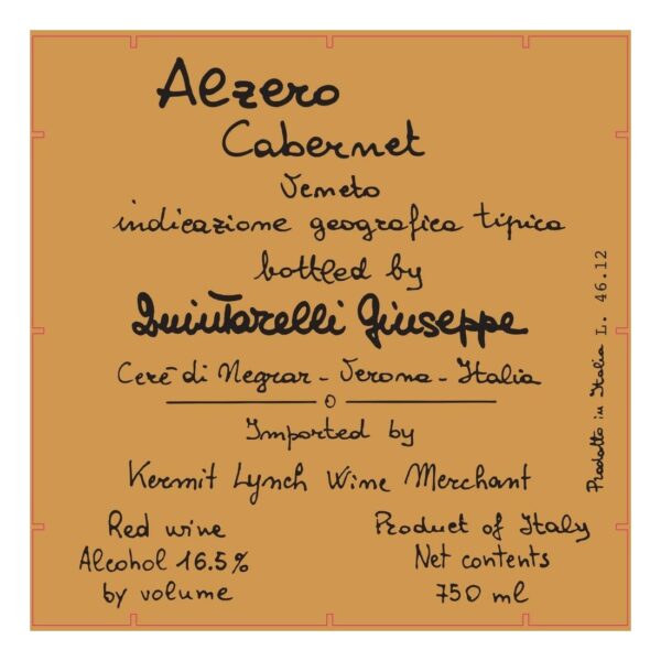 Quintarelli Giuseppe, Alzero Cabernet, IGT