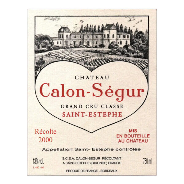 Chateau Calon Segur 3eme Cru Classe, Saint-Estephe