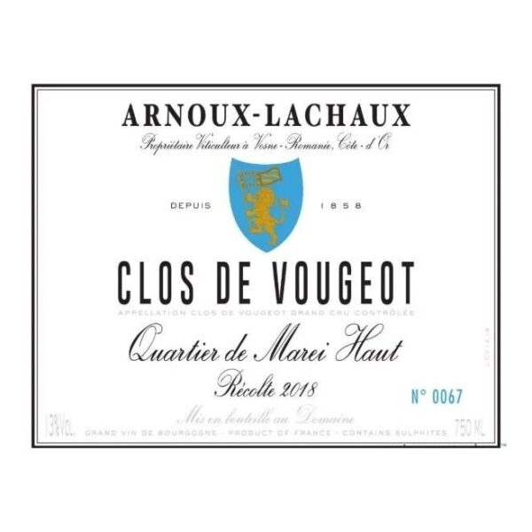 Domaine Arnoux-Lachaux, Clos de Vougeot Grand Cru