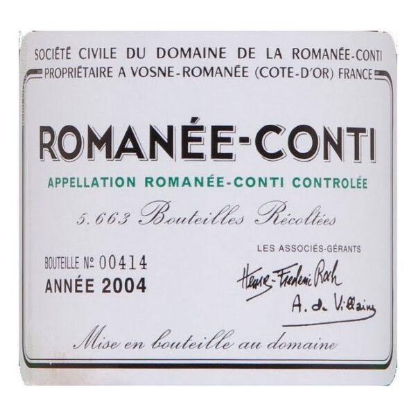 Domaine de la Romanee-Conti, Corton Grand Cru, Prince Florent de Merode