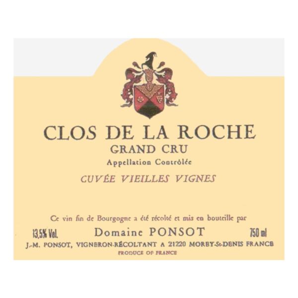 Domaine Ponsot, Clos de la Roche Grand Cru, Cuvee Vieilles Vignes