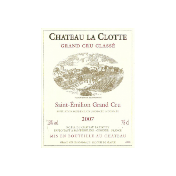 Chateau La Clotte Grand Cru Classe, Saint-Emilion Grand Cru